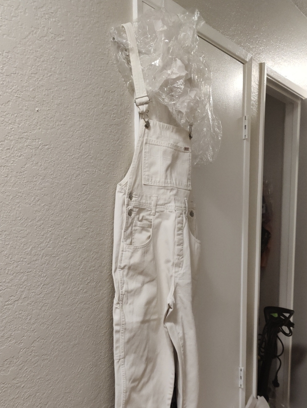Vintage Guess White Women's Denim Overalls